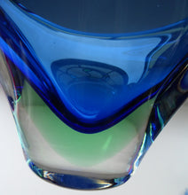 Load image into Gallery viewer, 1960s MURANO Sommerso Double Cased Glass Sculptural Bowl 
