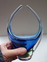 Load image into Gallery viewer, 1960s MURANO Sommerso Double Cased Glass Sculptural Bowl 
