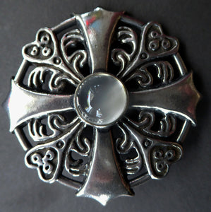 Scandinavian FINNISH Silver Pendant Brooch by KALEVALA KORU