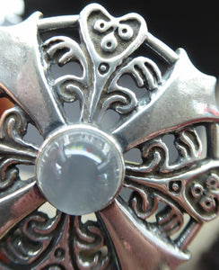 Scandinavian FINNISH Silver Pendant Brooch by KALEVALA KORU