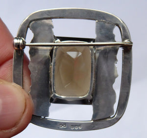 SCOTTISH SILVER Designer Brooch by William Hardwick Hall