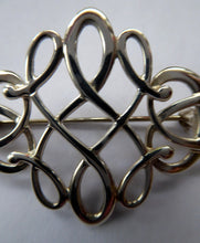 Load image into Gallery viewer, Ola Gorie Orkney Vintage Celtic Silver Knotwork Brooch

