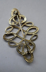 Ola Gorie Orkney Vintage Celtic Silver Knotwork Brooch