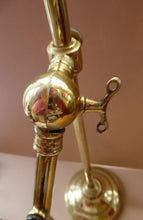 Load image into Gallery viewer, ART NOUVEAU Brass Table Lamp. Genuine Antique Desk Lamp with Fully Adjustable and Angled Arm &amp; White Glass Shade
