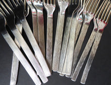 Load image into Gallery viewer, GERALD BENNEY for Viners, Sheffield. Sable Pattern. EXTENSIVE Canteen Set of 90 Pieces in Original Wooden Case
