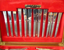 Load image into Gallery viewer, GERALD BENNEY for Viners, Sheffield. Sable Pattern. EXTENSIVE Canteen Set of 90 Pieces
