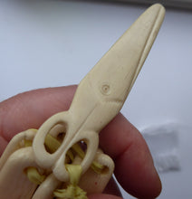 Load image into Gallery viewer, Antique Georgian French Prisoner of War Carved Cow Bone Baby Teether

