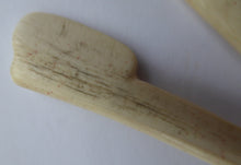 Load image into Gallery viewer, Antique Georgian French Prisoner of War Carved Cow Bone Baby Teether
