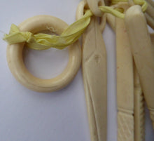 Load image into Gallery viewer, Antique Georgian French Prisoner of War Carved Cow Bone Baby Teether
