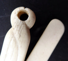 Load image into Gallery viewer, Antique Georgian French Prisoner of War Carved Cow Bone Baby Teether

