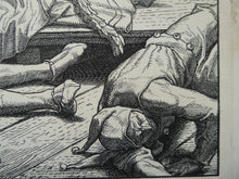 Load image into Gallery viewer, 1851 German Woodcut. Death as a Strangler by Alfred Rethel
