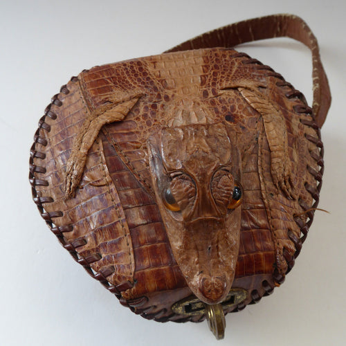 Miniature Alligator Handbag or Purse