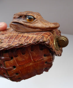 Miniature Alligator Handbag or Purse