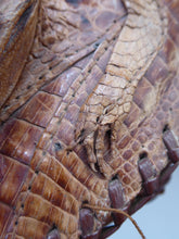 Load image into Gallery viewer, 1950s Vintage Miniature Genuine Alligator Handbag or Handled Purse
