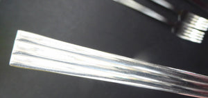 Vintage SWEDISH GENSE 1940s Stainless Steel THEBE Pattern Cutlery Dessert Forks designed by Folke Arstrom