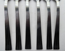 Load image into Gallery viewer, Vintage SWEDISH GENSE 1940s Stainless Steel THEBE Pattern Cutlery Dessert Forks designed by Folke Arstrom
