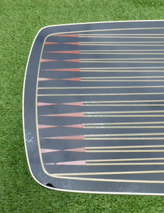 1950s Glass Top Abstract Coffee Table