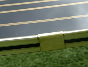 1950s Glass Top Abstract Coffee Table
