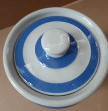 Load image into Gallery viewer, 1930s Rarer Lettering: WHOLE RICE TG GREEN Cornishware Storage Jar: Early Green Church Mark
