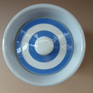 1930s Cornishware Storage Jar: Sultanas