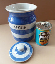 Load image into Gallery viewer, 1930s Cornishware Storage Jar: Flour
