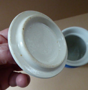 1930s Cornishware Storage Jar: Almonds