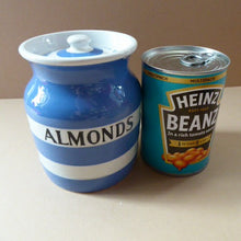 Load image into Gallery viewer, 1930s Cornishware Storage Jar: Almonds
