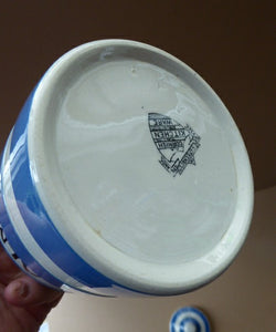 1930s Cornishware Storage Jar: Almonds