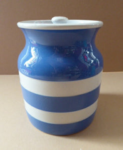 1930s Cornishware Storage Jar: Almonds