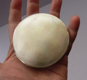 Solid Silver Powder Compact