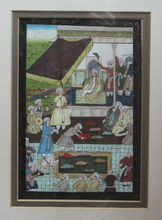 Load image into Gallery viewer, Original Vintage Indian Miniature Watercolour Painting on Silk
