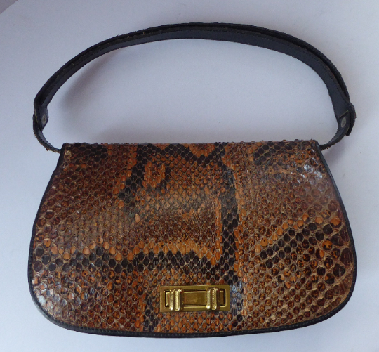 1950s Snakeskin & Leather Bag by Zimmermann Ltd, Taxidermists, Nairobi ...