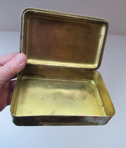 Original WWI Brass Princess Mary Christmas Tin
