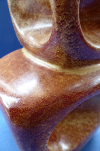 Load image into Gallery viewer, BERTONCELLO 1960s Italian Space Age Sculptural Chimney Vase with Holes. Large Example. Drunken Bricklayer Style
