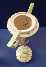 Load image into Gallery viewer, ART DECO Tams Ware Pottery Rainbow Polka Dots Complete Coffee Set. Extremely Rare
