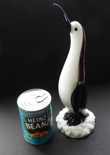Load image into Gallery viewer, Large Vintage MURANO Glass Penguin Standing on a Block of Ice. Height 12 inches
