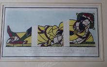 Load image into Gallery viewer, 1805 Antique Coloured Engraving of Stained Glass William Fowler St Mary&#39;s Shrewsbury
