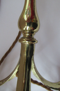 Antique ART NOUVEAU Brass Table Lamp