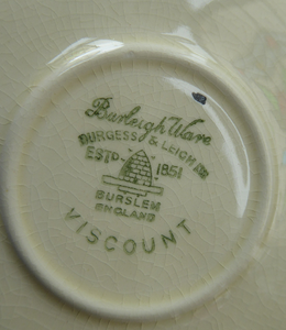 Rare BACHELOR SET. 1950s Burleigh Ware Large Breakfast Set with Abstract Fern Decoration