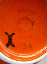 Load image into Gallery viewer, 1970s Orange Poole Dephis Vase
