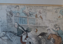 Load image into Gallery viewer, Georgian Satirical Print John Doyle. John Gilpin 1830s

