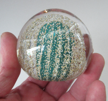 Load image into Gallery viewer, SCOTTISH PAPERWEIGHT. Vintage 1960s Strathearn Sea Urchin Paperweight with Original Paper Label
