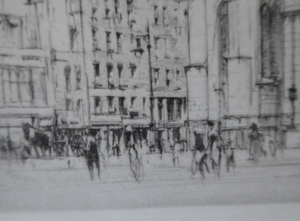William Walcot St Giles Cathedral Edinburgh Etching Signed