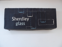 Load image into Gallery viewer, 1950s SHERDLEY Six Slim Jims Drinking Glasses. Abstract Design; Probably by Alexander Hardie-Williamson

