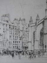 Load image into Gallery viewer, William Walcot St Giles Cathedral Edinburgh Etching Signed
