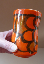 Load image into Gallery viewer, 1970s Orange Poole Dephis Vase
