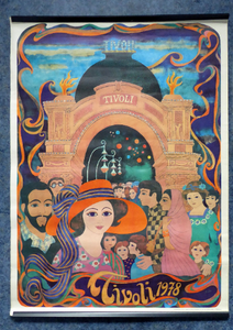 1978 Original Danish Poster: Tivoli Gardens