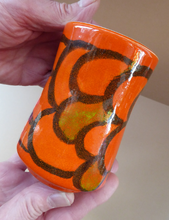 Load image into Gallery viewer, 1970s Orange Poole Dephis Vase
