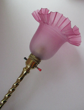 Load image into Gallery viewer, Antique ART NOUVEAU Brass Table Lamp
