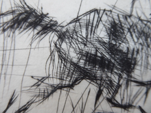 Load image into Gallery viewer, Edmund Blampied Splashing Through the Surf 1923 Drypoint Etching
